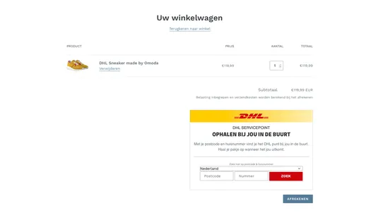 DHL eCommerce screenshot