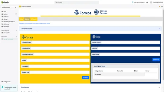 Correos Ecommerce screenshot