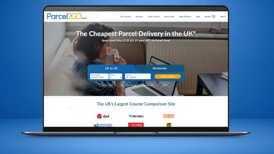 Parcel2Go screenshot