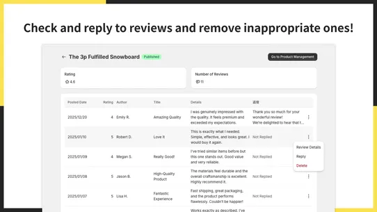 UR: Product Reviews screenshot