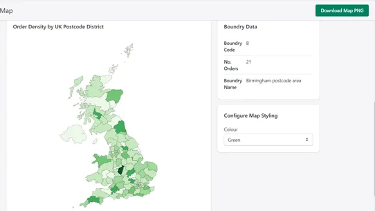 Thermo Maps Order Heat Map screenshot