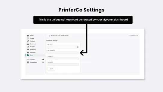 Restaurant POS Order Printer screenshot