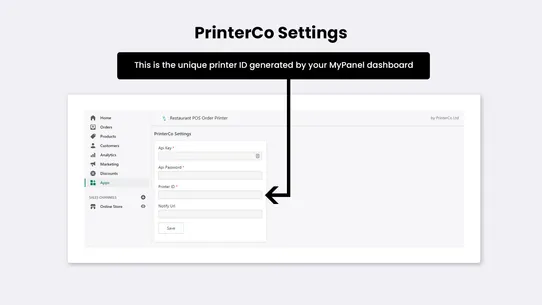 Restaurant POS Order Printer screenshot