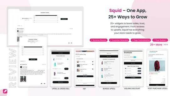 Squid: Reviews, Upsells &amp; 25+ screenshot