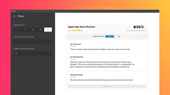 Apple App Store Reviews screenshot