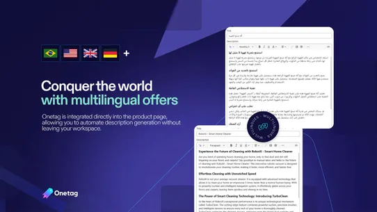 Onetag: AI Product Description screenshot