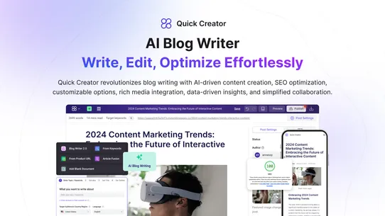 QuickCreator ‑ AI Blog Writer screenshot