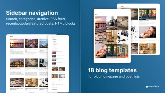 SEO Optimized Blog ‑ Magefan screenshot