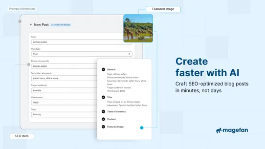 SEO Blog Writer ‑ AI Blog screenshot