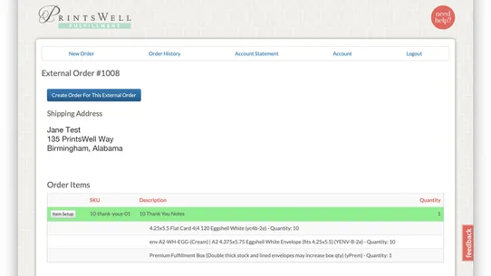 PrintsWell Fulfillment screenshot