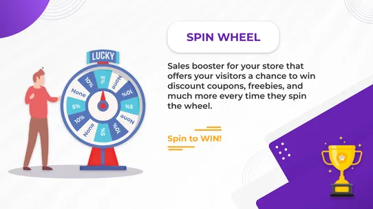 Spinnio Spin Wheel Email PopUp screenshot