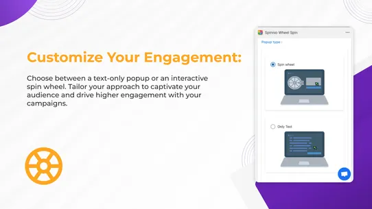 Spinnio Spin Wheel Email PopUp screenshot