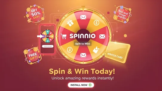 Spinnio Spin Wheel Email PopUp screenshot