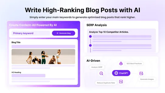 SEOWILL: AI SEO &amp; AI Blog Post screenshot