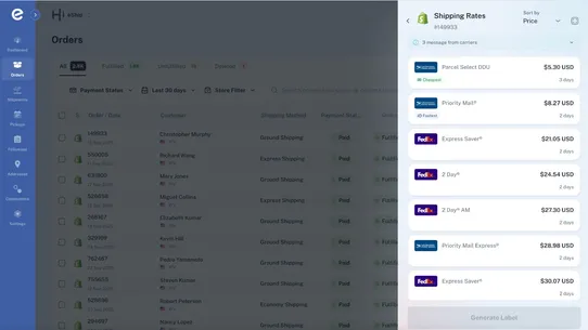 eShip: Shipping &amp; fulfillment screenshot