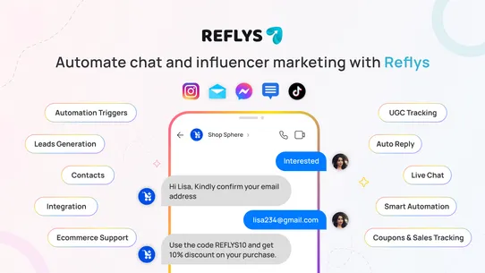 Chat Marketing with Reflys screenshot