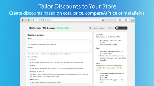 Cost+: Advanced POS Discounts screenshot