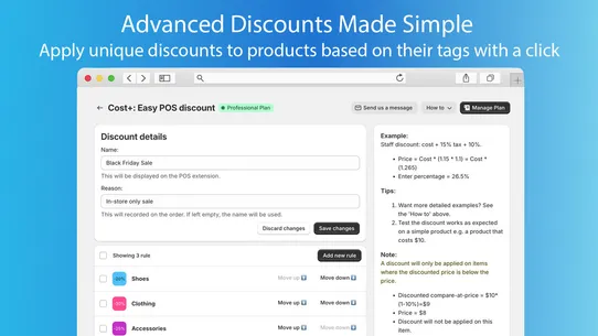 Cost+: Advanced POS Discounts screenshot