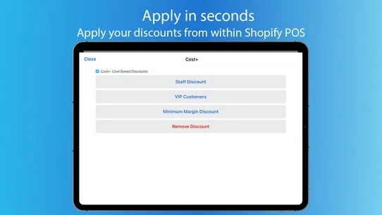 Cost+: Advanced POS Discounts screenshot