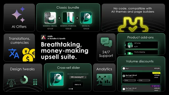 Addly • AI Bundles &amp; Upsells screenshot