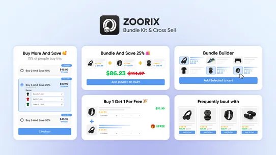 Zoorix Bundle Kit &amp; Cross Sell screenshot