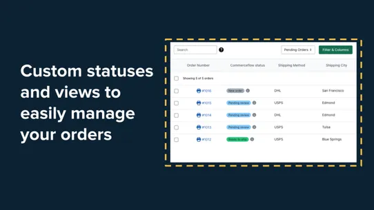 CommerceFlow: Order Management screenshot