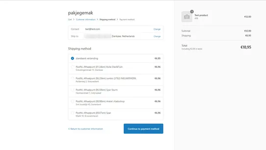 PostNL Labels &amp; Shipments screenshot