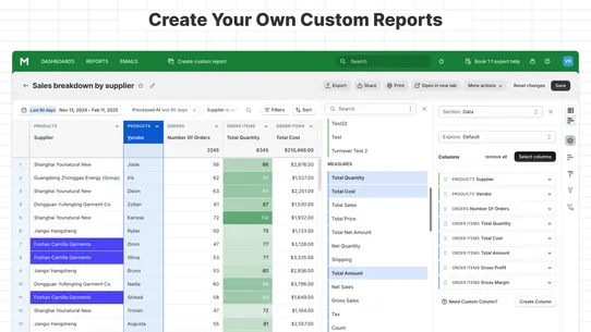 Mipler — Advanced Reports screenshot