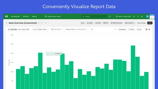 Mipler — Advanced Reports screenshot