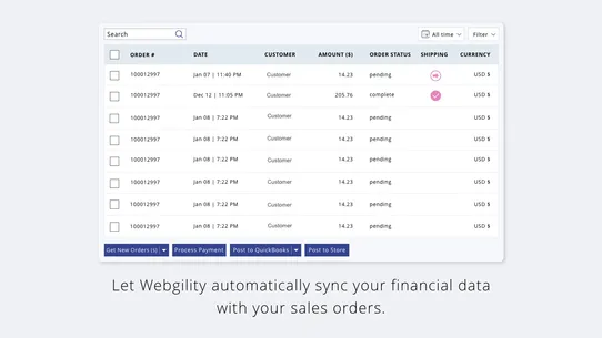 Webgility x QuickBooks Desktop screenshot