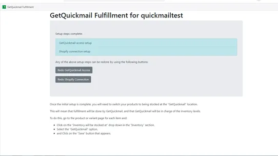 GetQuickmail Fulfillment screenshot