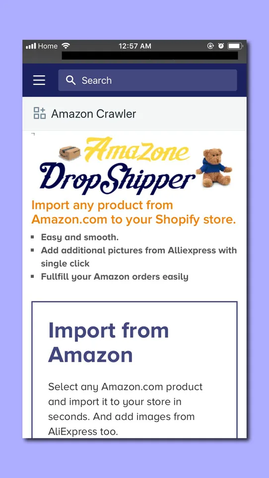 AmaZone DropShipper + Walmart screenshot