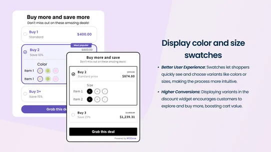 Quantity Discounts ‑ Selector screenshot