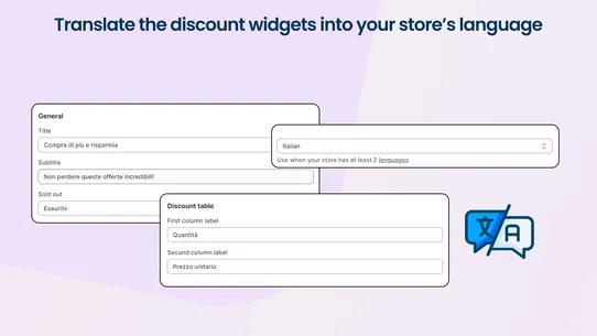 Quantity Discounts ‑ Selector screenshot