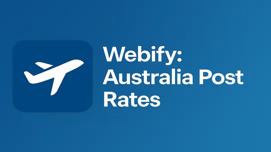 Webify: Australia Post Rates screenshot
