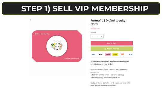 Hypeal VIP Loyalty Memberships screenshot