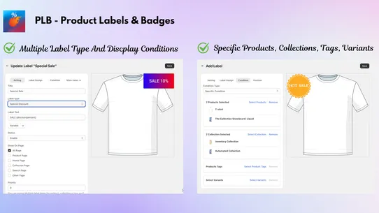 PLB ‑ Product Labels &amp; Badges screenshot