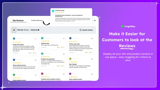 TargetBay Product Reviews screenshot