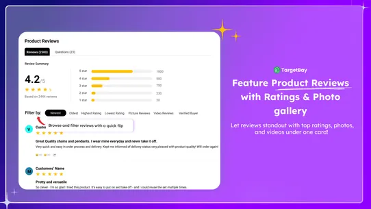 TargetBay Product Reviews screenshot