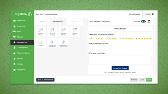 TargetBay Product Reviews screenshot