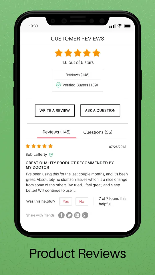 TargetBay Product Reviews screenshot