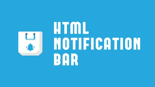 HTML Notification Bar screenshot