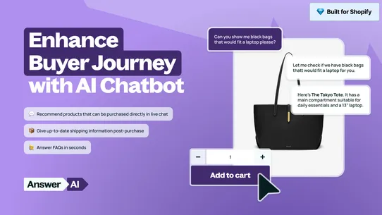 Answer AI Chatbot &amp; Live Chat screenshot
