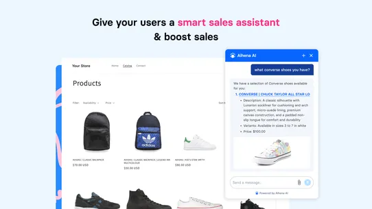Alhena: Shopping &amp; Support AI screenshot