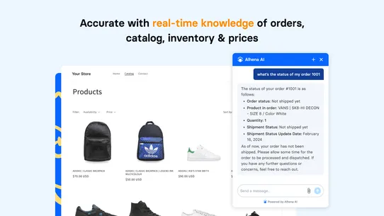Alhena: Shopping &amp; Support AI screenshot