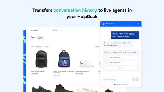 Alhena: Shopping &amp; Support AI screenshot