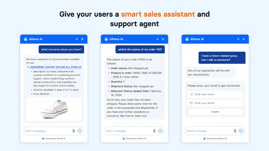 Alhena: Shopping &amp; Support AI screenshot