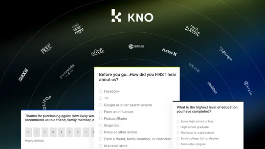 KNO Post Purchase Surveys screenshot