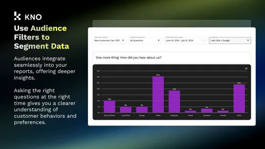 KNO Post Purchase Surveys screenshot