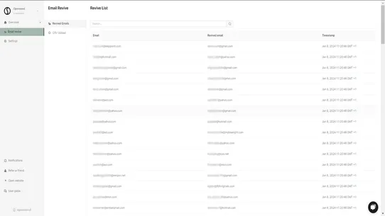 Opensend Email Revive screenshot